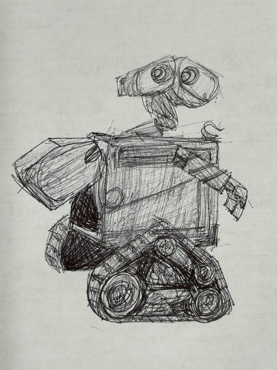 Wall-E Pen Sketch